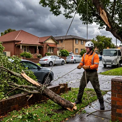 Storm exposure on exposed trees, Parramatta