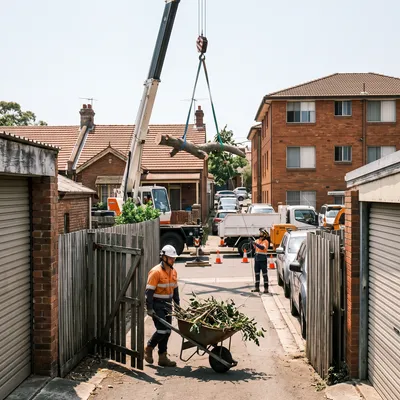 Confined access and tight laneways, Parramatta